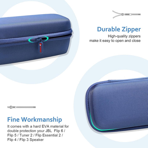 XANAD Hard Case for JBL FLIP 6 or FLIP 5 or FLIP 4 or FLIP Essential or Sono Roam 2/1 Waterproof Portable Bluetooth Speaker- Travel Carrying Stora...