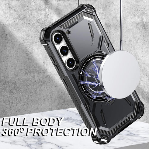Ysnzaq Magnetic Case for Samsung Galaxy S23+, Military Grade Shockproof Heavy Duty Protective with Kickstand Phone Case for Samsung Galaxy S23 Plu...