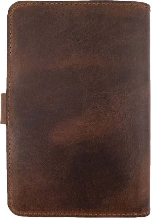 Rustic Cover for Field Notes (3.5 x 5.5 in. Notebook not Included) with Pen Slots, Protective Storage for Journal, Full Grain Leather, Handmade, B...