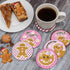 YLOLUL 8 PCS Christmas Diamond Art Coasters Gingerbread Man Diamond Art Coasters Kits with Holder Christmas DIY Coasters for Beginners, Adults, Ki...