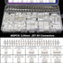Taiss 560PCS 2.54mm JST-XH Connector Kit 2.54mm 2/3/4/5/6 Pin Housing Female and Male Adapter Cable Connector Plug,JST Connector Female Pin Head C...