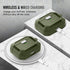 Maxjoy for AirPods 2nd Generation Case Cover with Cleaner Kit Set(10-in-1),Full Body Rugged Hard Shell Protective Case for AirPods Case,Front LED ...