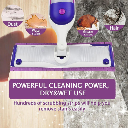 8 Pack Power Mop Refill Pads for Swiffer & Multi-Surface Mop, PowerMop Wood Mop, Replacement & Washable & Reusable Multi-Surface Mop for Floor Cle...