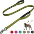 Fida 4 FT Heavy Duty Dog Leash with 2 Comfortable Padded Handles, Traffic Handle & Advanced Easy Snap Hook, Reflective Walking Lead for Large, Med...