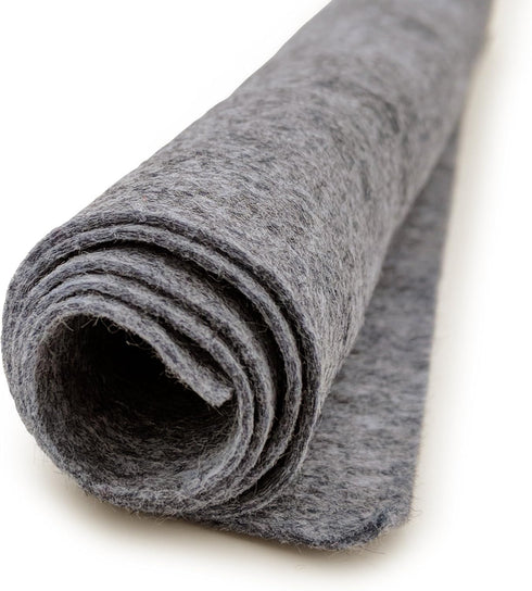Smoke Heathered Grey - Premium Acrylic Felt XL Craft Sheet...