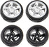 5-Spoke 12mm Hex Hub Wheel Rims & Rubber Tires Compatible with HSP Tamiya HPI Kyosho 1/10 On-Road Touring Car,WLtoys 1/14 144001 Traxxas 1/16 Slas...