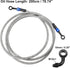 X AUTOHAUX Brake Hose AN3 28 90 Degree M10 Motorcycle Hydraulic Brake Line Oil Hose Pipe Fitting for ATV Motorcycle Motocross Racing Bike 200cm Si...