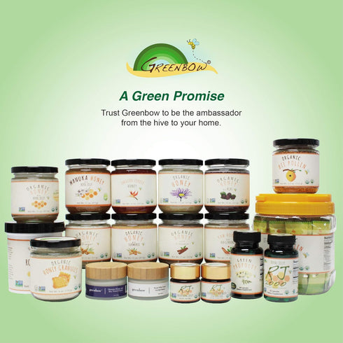 Greenbow Royal Jelly Powder– 100% USDA Certified Organic Royal Jelly, Non-GMO, Gluten Free Royal Jelly, Freeze Dried – One of The Most Nutrition P...