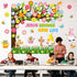 Zonon 114 Pcs Christian Spring Classroom Bulletin Board Decorations Flower Tree Bulletin Board Set Religious Spring Cutouts for Sunday School Kids...