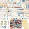 221 Pcs Alphabet Combo Cutout for Bulletin Board, Letters, Numbers, Punctuation, Symbols Cutouts for Back to School Classroom Home Chalkboard Bull...
