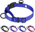 Martingale Dog Collars, Adjustable Reflective Nylon Dog Collar for Training Dogs, No Pull Dog Choker Collar for Medium Large Dogs (L, Navy Blue)...