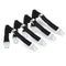 Metal Anti Tip Furniture Kit, 4 Pack Silver Furniture Anchors for Baby Proofing, TV Safety Straps For Flat Screens, Earthquake Straps, Heavy Strap...