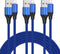 [MFi Certified Lightning Cable,3 Pack 3 Ft iPhone Charger Cable & Data Sync Fast 3 Foot Nylon Braided Cord Compatible with iPhone Xs max/xr/x/8/8 ...