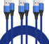 [MFi Certified Lightning Cable,3 Pack 3 Ft iPhone Charger Cable & Data Sync Fast 3 Foot Nylon Braided Cord Compatible with iPhone Xs max/xr/x/8/8 ...