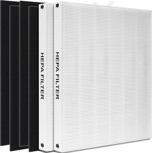 AP-1512HH True HEPA Replacement filter, Compatible with Coway Airmega AP-1512HH, AP-1512HH-FP, AP-1518R, AP-1519P, Item NO #3304899 (2 HEPA Filter...