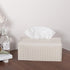 Tissue Box Cover PU Leather Tissue Holder Square Facial Tissue Case Facial Paper Organizer Dispenser for Bathroom, Vanity Countertop, Tabletop, Ca...