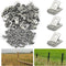Wire Fence Clips 100 Pcs Fence Wire Clamps with 100 Pcs Screws Stainless Steel Wire Clips Fencing Mounting Clips for 12-16 Gauge Welded Wire and V...