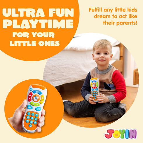 JOYIN Smartphone Toys for Baby, Remote Control Baby Phone with Music, Baby Learning Toy, Christmas Birthday Gifts for Baby, Infants, Kids, Boys an...