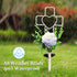 16 Inch Solar Cross Garden Stake Lights with 1 Artificial Flower Metal Garden Art for Patio Lawn Garden Decor Solar Outdoor love Sign for Gravesit...