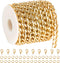 YOUBEIYEE 5 Meters Gold Plated Chain for Jewelry Making Strong Aluminum Cuban Link Chain for Men and Women Necklace DIY Jewelry Chains Bulk...