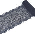 IDONGCAI Black Wide Elastic Lace Trim for Sewing Lace Ribbon Lace Fabric by The yard Stretch Lace Trim (Black, 6.2 inch×5 yards)...