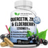 Extra Strength Quercetin with Zinc & Elderberry 1230mg | Supports Immune System & Cardiovascular Health, Helps Improve Inflammatory Responses & Im...