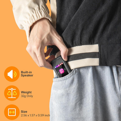 MP3 Player with Bluetooth,Portable Full Touchscreen Music Player with Speaker and Micro SD Card Slot,MP4 Player with FM Radio,Voice Recording,Earp...