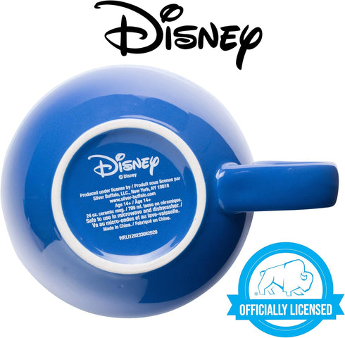 Silver Buffalo Lilo and Stitch Wavy Style Ceramic Soup Mug, 24-Ounces...