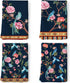 Retro Bird Flowers Tea Towels, 100% Cotton Kitchen Towel Set 20×27.5inch, Multi-Purpose Quick Dry Dish Towels Dishcloths Hand Towels Bar Towels(Se...