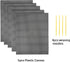 Pllieay 5 Pieces 7 Count Plastic Mesh Canvas Sheets for Embroidery, Acrylic Yarn Crafting, Knit and Crochet Projects (10.2 x 13.2 inch, Come with ...