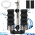 Aquarium Sponge Filter for 10-20 Gallon Fish Tank, Double Sponge with Ceramic Media Ball, for Fry Betta Shrimp Nano Tank,with 2 Spare Sponges and ...