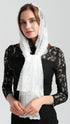 Leimandy Eyelash Lace Vintage Floral Lace Shawl Head Scarf Long Catholic Chapel Veil Mantilla Infinity Latin Mass S04...