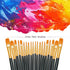 BOSOBO Paint Brushes Set, 4 Pack 40 Pcs Round Pointed Tip Paintbrushes Nylon Hair Artist Acrylic Paint Brushes for Acrylic Oil Watercolor, Face Na...