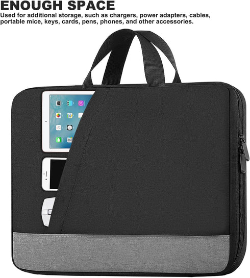 Laptop Case Sleeve, 15.6 Inch TSA Laptop Bag Computer Cover for Men Women, Water Resistant Carrying Case Slim Laptop Sleeve Compatible for HP, Del...