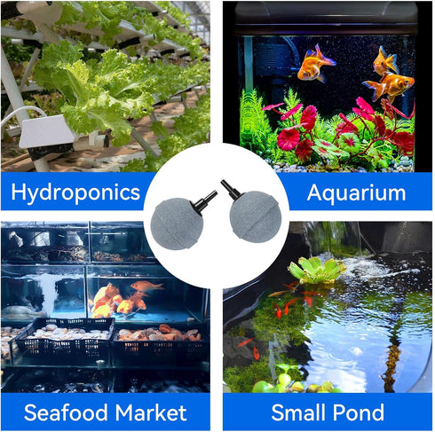 AQUANEAT Air Stones for Ponds 2 Inch,Aquarium Air Stones, Long Lasting Aerator Oxygen Diffuser Airstone, Air Pump Accessories for Aquariums, Fish ...