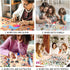 500 Piece Puzzle for Adults, Dog 500 Jigsaw Puzzles Thanksgiving Christmas Puzzles Funny Puppy Beach Party Puzzles...
