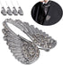 4Pcs Angel Wing Pin Brooch Unisex Crystal Angel Wing Corsage Pin Brooch Cardigan Breastpin Clip Lapel Pin Coat Badges for Tuxedo Blazer Cardigan S...