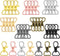 Hotop 35 Pieces Swivel Clasps Lanyard Snap Hooks Keychain Clip Hook Metal Lobster Claw Clasp with D Rings for Keychain Purse Hardware Sewing Craft...