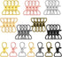 Hotop 35 Pieces Swivel Clasps Lanyard Snap Hooks Keychain Clip Hook Metal Lobster Claw Clasp with D Rings for Keychain Purse Hardware Sewing Craft...