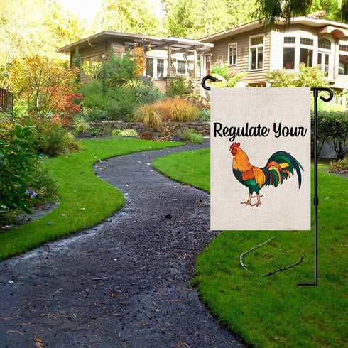 Women's Rights Garden Flag Regulate Your Cock Garden Flag Abortion Right Porch Flag Feminist Porch Decor (Regulate Your Cock F)...