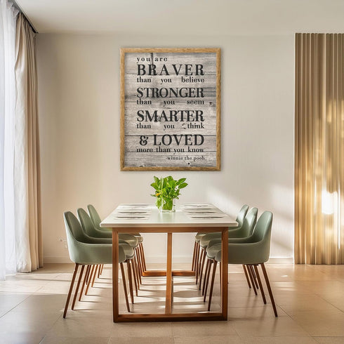 Posterizer 1 pcs-Winnie the pooh-positive encouraging quote-Inspirational Women's Art-Comedy Art-Gift for Girls, Boys, Teens-decor for Girls, Teen...