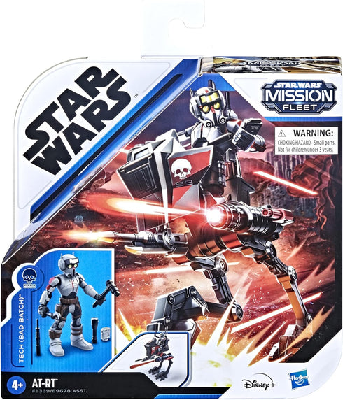 STAR WARS Mission Fleet Expedition Class Tech (Bad Batch) at-RT Ambush 2.5-Inch-Scale Figure and Vehicle Set, Toys for Kids Ages 4 and Up,F1339...