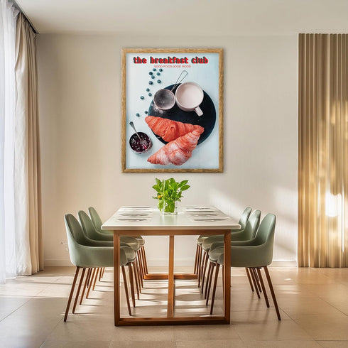 Posterizer 1 pcs-The Breakfast Club Retro Kitchen Print-Kitchen & Bar Art-GIft for Men Women Teens-Art for Cafe, Restaurant, Coffee Bar - unframed...