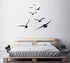 Flying Birds Wall Decals, Vinyl Stickers for Dorm, Nursery, Office, Kids Room, Bedroom, Living Room - Modern Home Decor Y20 (Black)...