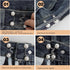 ZZXLLRO 51Pcs Pant Waist Tightener, Butterfly Jeans Buttons for Loose Jeans, Adjustable & Detachable Crystal Pants Clips for Waist, No Sew Button ...