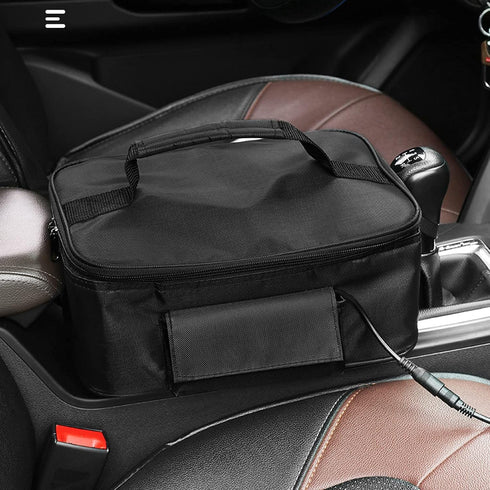 Portable Car Microwave, 12V 90W Car Food Warmer Electric Oven Fast Heating Picnic Box for Reheating & Food Cooking, Fast Heating Food Warmer for T...