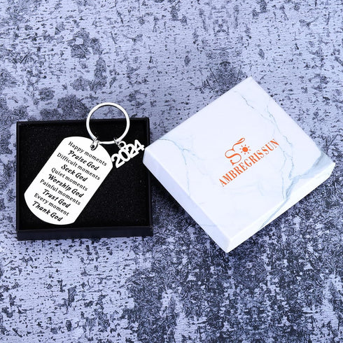 AMBREGRISSUN Christian White Elephant Gifts, christian gifts for women men faith, 2024 Christmas Christian Gifts Confirmation Baptism Gifts for So...