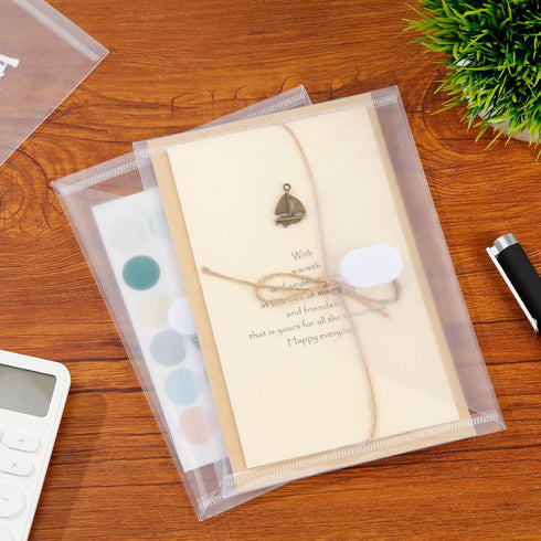 12 Pack Clear Die & Stamp Storage Bag Transparent Plastic Folders for Cutting Dies Stencil Embossing Crafts for DIY Scrapbooking Paper Card Craft ...