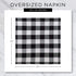 DII Buffalo Check Collection, Classic Farmhouse Cloth Napkin Set, 20x20, Pink & White, 6 Piece...