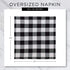 DII Buffalo Check Collection, Classic Farmhouse Cloth Napkin Set, 20x20, Red & Black, 6 Piece...